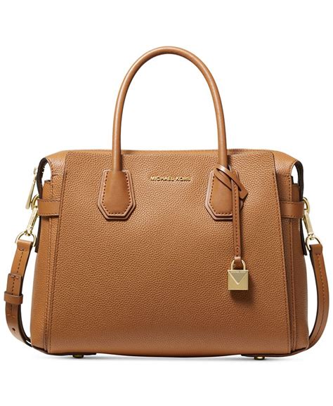 macys michael kors studio mercer larger satchel|MICHAEL Michael Kors Mercer Belted Signature Satchel .